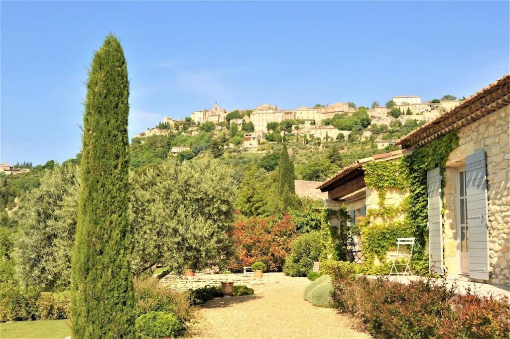 In Gordes, Facing The Entire Luberon Park A Beautiful 5 Bedrooms House 外观 照片